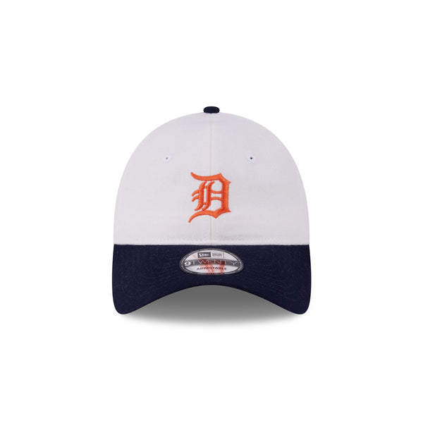 Detroit Tigers Plaid 9TWENTY Leather Strap