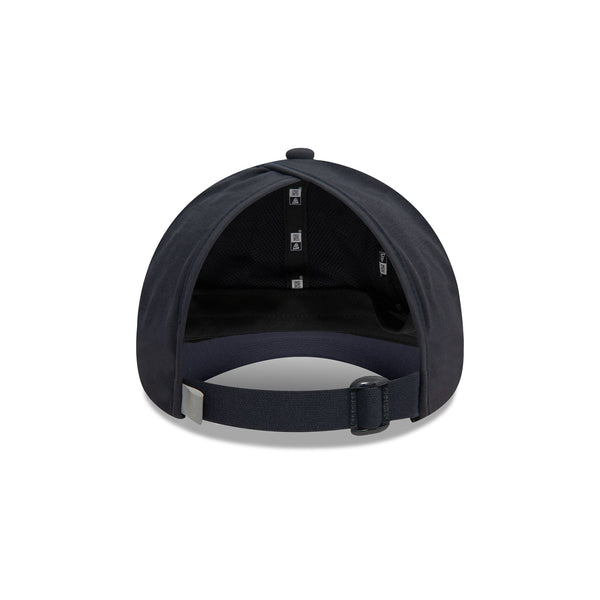 New Era Branded Black Ponytail Open Back Womens 9FORTY Adjustable