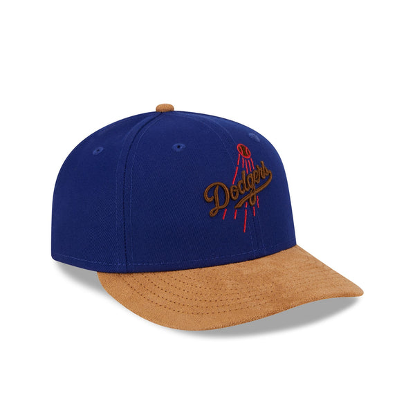 Los Angeles Dodgers Suede Visor Low Profile 59FIFTY Fitted Hat – New ...