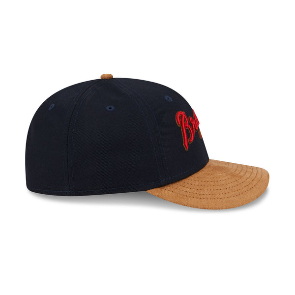 Atlanta Braves Suede Visor Low Profile 59FIFTY Fitted