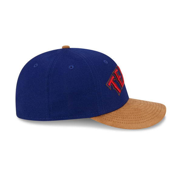 Texas Rangers Suede Visor Low Profile 59FIFTY Fitted