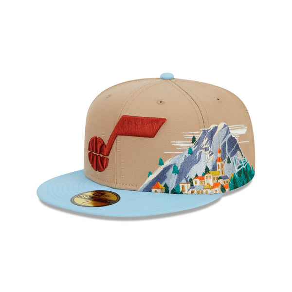 Utah Jazz Snowcapped 59FIFTY Fitted