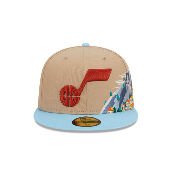 Utah Jazz Snowcapped 59FIFTY Fitted