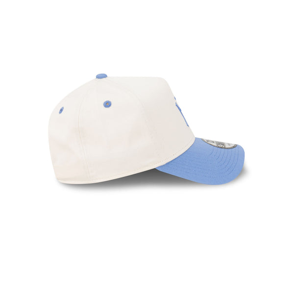 New York Yankees Chainstitch Two-Tone White and Blue 9FORTY A-Frame Snapback