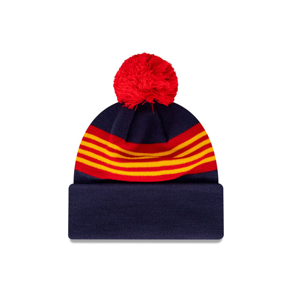 Adelaide Crows Heritage Stripe Beanie with Pom