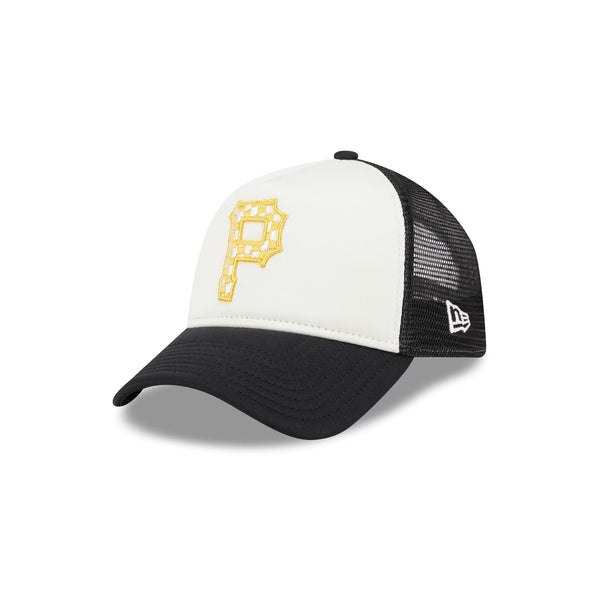 Pittsburgh Pirates Checkered Flag 9FORTY A-Frame Snapback Trucker