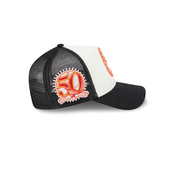 Baltimore Orioles Checkered Flag 9FORTY A-Frame Snapback Trucker