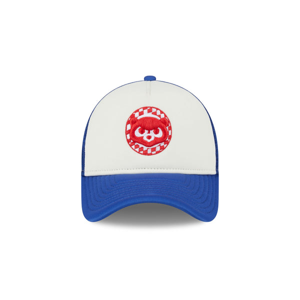 Chicago Cubs Checkered Flag 9FORTY A-Frame Snapback Trucker