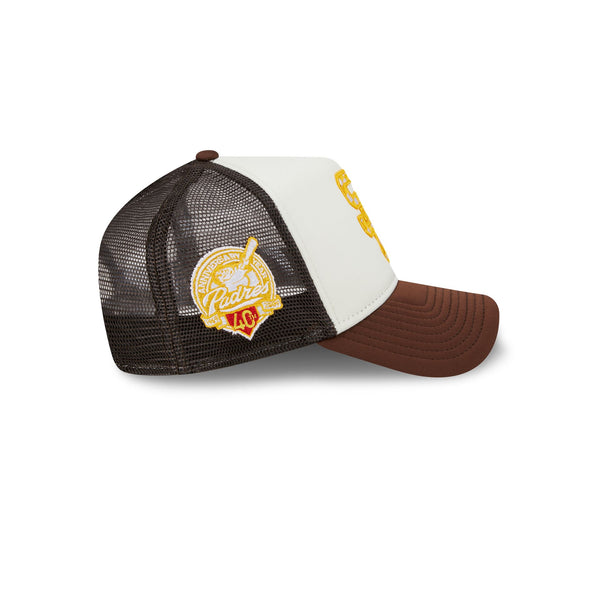 San Diego Padres Checkered Flag 9FORTY A-Frame Snapback Trucker