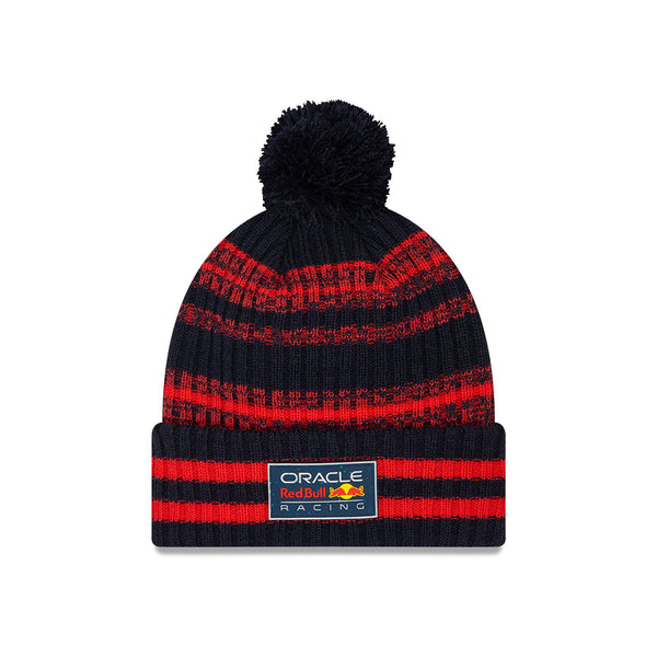 Oracle Red Bull Racing Polyana Red and Navy Beanie with Pom