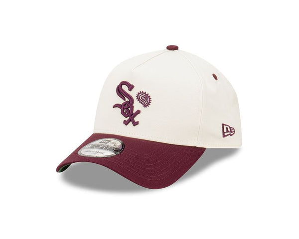 Chicago White Sox Two-Tone Chrome White and Wine Paisley 9FORTY A-Frame Snapback