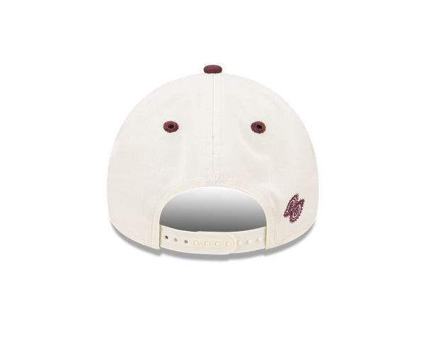 New York Mets Two-Tone Chrome White and Wine Paisley 9FORTY A-Frame Snapback