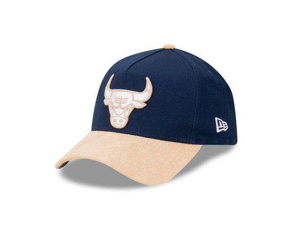 Chicago Bulls Suede Brim 9FORTY A-Frame Snapback Hat – New
