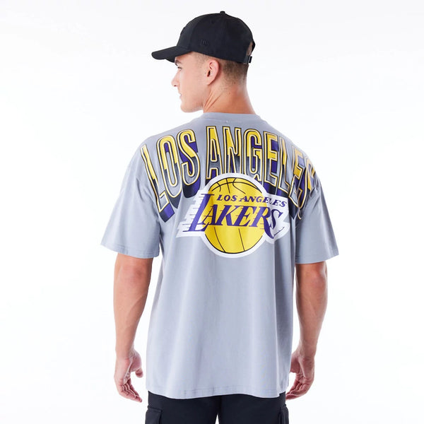 Los Angeles Lakers NBA Tech T-Shirt Grey