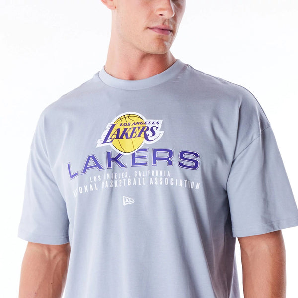 Los Angeles Lakers NBA Tech T-Shirt Grey