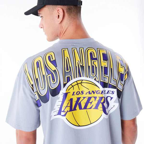 Los Angeles Lakers NBA Tech T-Shirt Grey