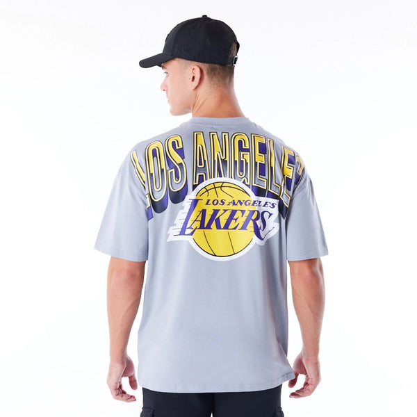 Los Angeles Lakers NBA Tech T-Shirt Grey