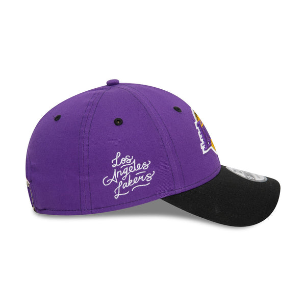 Los Angeles Lakers NBA Side Patch Purple 9FORTY Adjustable