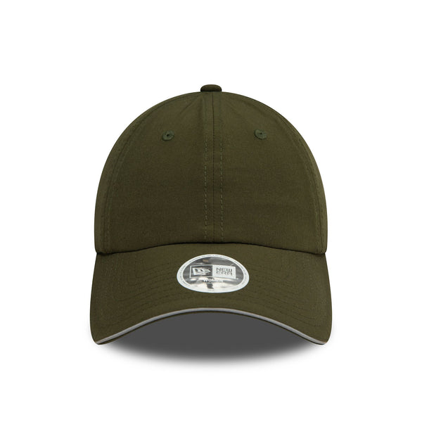 New Era Branded Green Ponytail Open Back Womens 9FORTY Adjustable