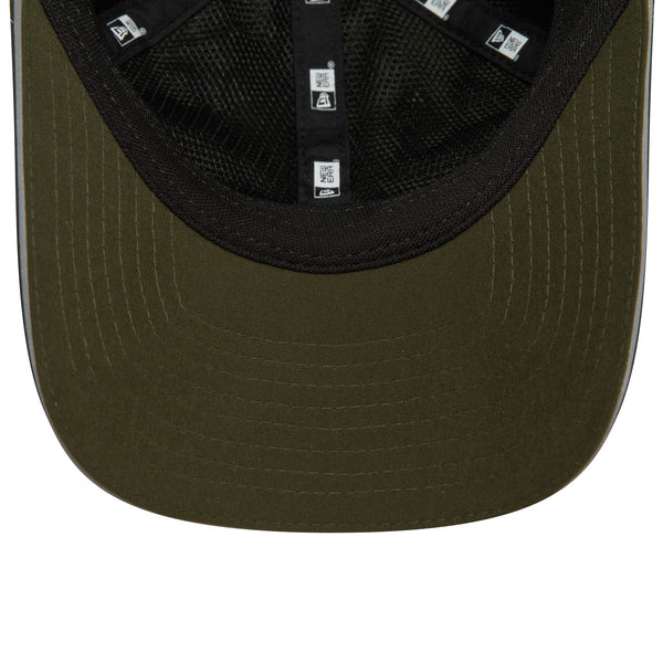 New Era Branded Green Ponytail Open Back Womens 9FORTY Adjustable