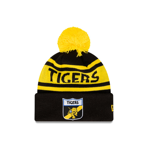 Richmond Tigers Retro Logo Beanie with Pom