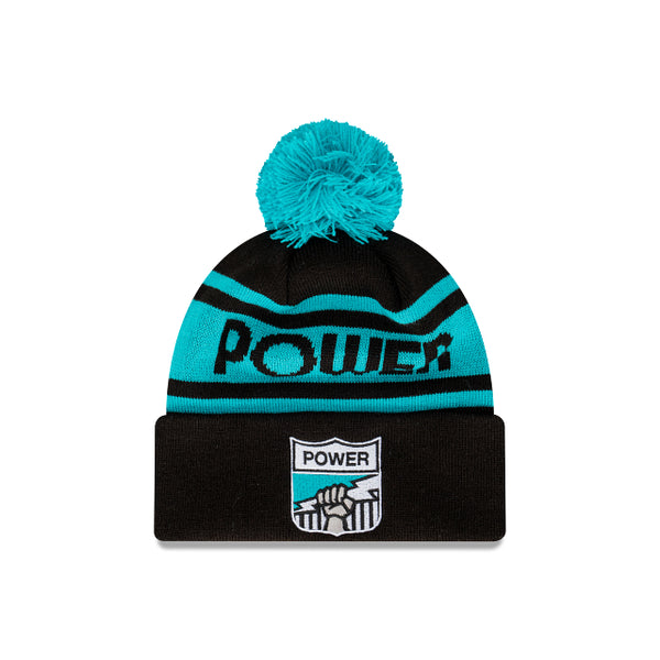 Port Adelaide Power Retro Logo Beanie with Pom