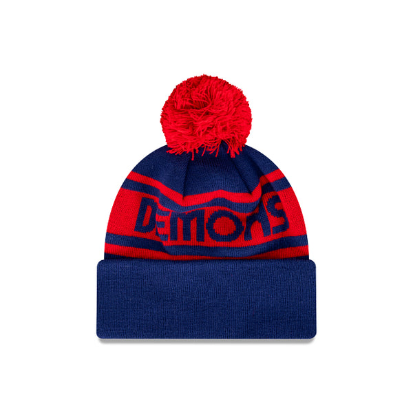 Melbourne Demons Retro Logo Beanie with Pom
