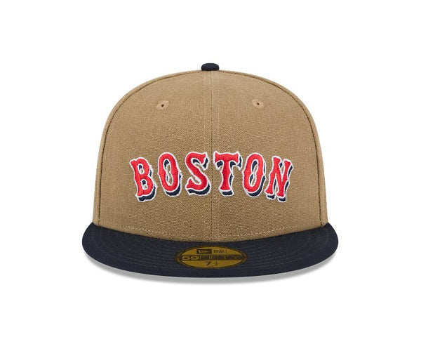 Boston Red Sox Canvas Tan 59FIFTY Fitted
