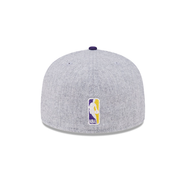 Los Angeles Lakers Heathered Grey 59FIFTY Day Fitted
