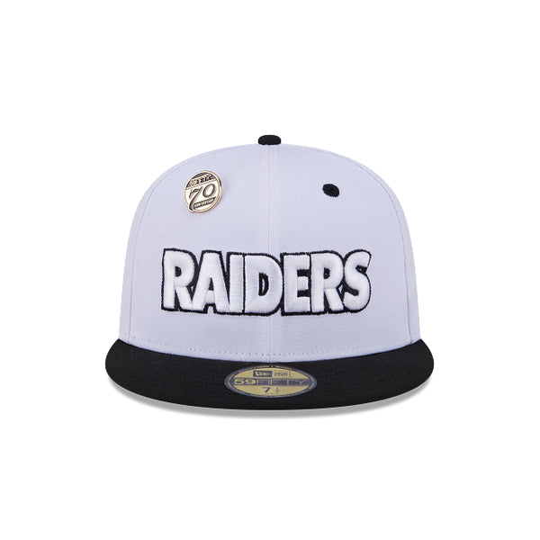Las Vegas Raiders 59FIFTY Day White 59FIFTY Fitted
