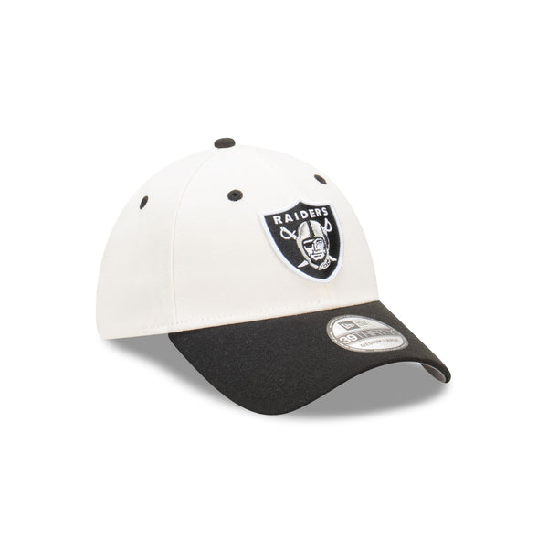 Las Vegas Raiders Two-Tone Chrome 39THIRTY Stretch Fit