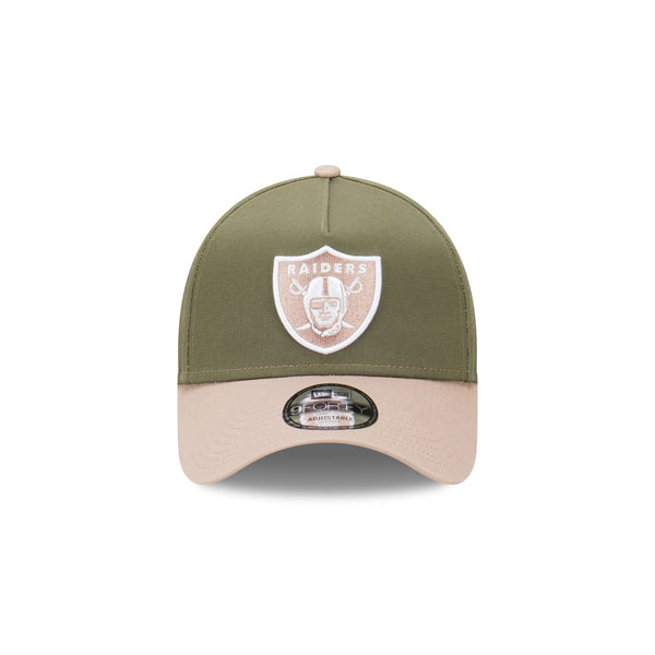 Las Vegas Raiders Vintage Olive 9FORTY A-Frame Snapback