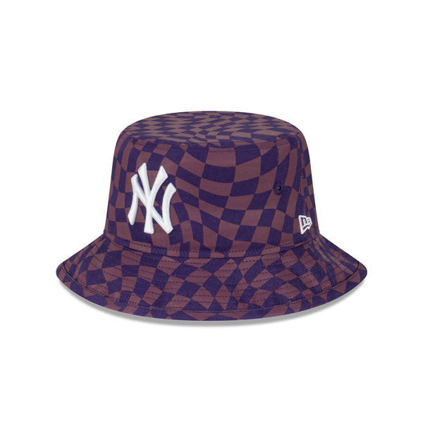 New York Yankees Warp Check Purple Dusk Bucket