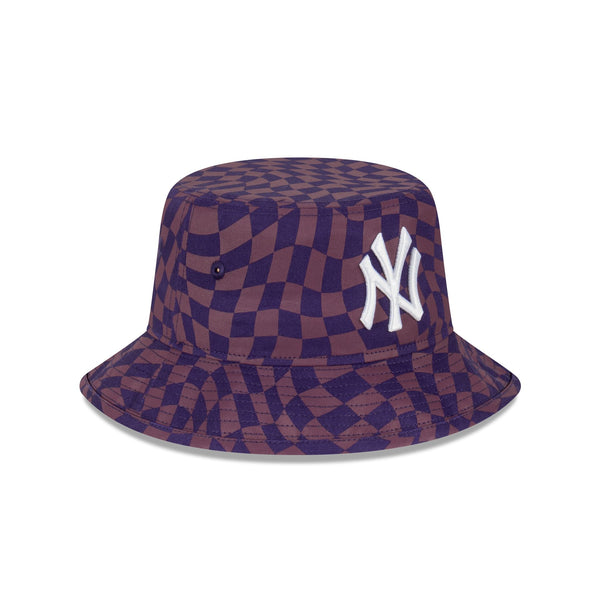 New York Yankees Warp Check Purple Dusk Bucket