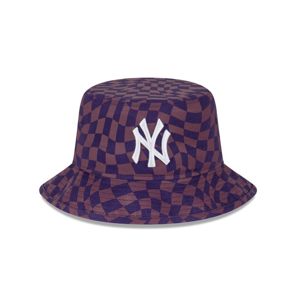 New York Yankees Warp Check Purple Dusk Bucket