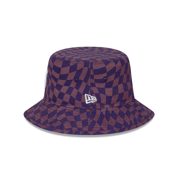 New York Yankees Warp Check Purple Dusk Bucket