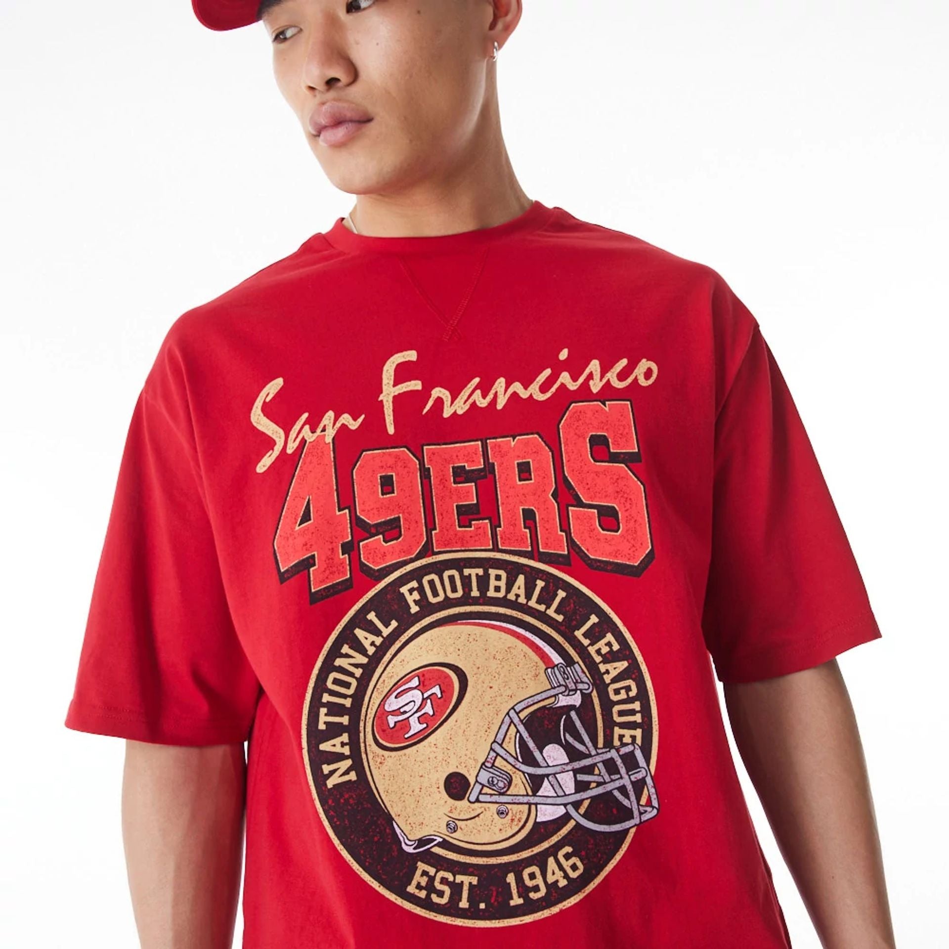 1989年新聞記事デザイン NFL SF 49ers Tシャツ 未使用 Mサイズ 1989年新聞記事デザイン NFL SF 49ers Tシャツ 未使用 Mサイズ