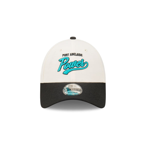 Port Adelaide Power AFL Supporter Two-Tone Script 9FORTY Snapback