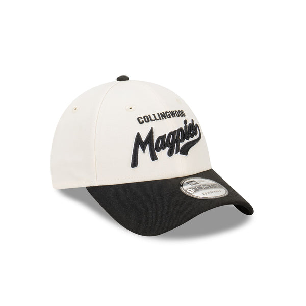Collingwood Magpies AFL Supporter Two-Tone Script 9FORTY Snapback
