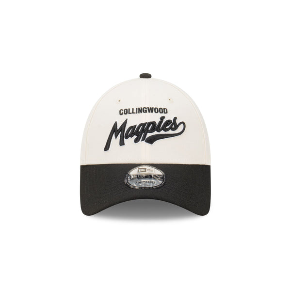Collingwood Magpies AFL Supporter Two-Tone Script 9FORTY Snapback