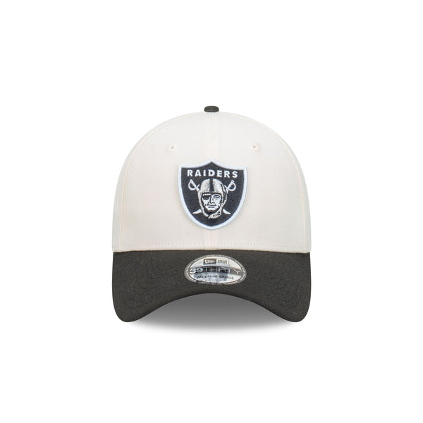 Las Vegas Raiders Chrome Two-Tone 39THIRTY Fitted