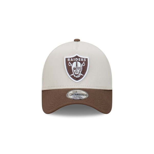 Las Vegas Raiders Vintage Stone Walnut 9FORTY A-Frame Snapback