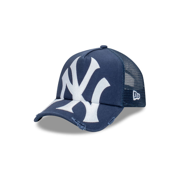 New York Yankees Oversized Distress 9FORTY A Frame Trucker New Era Cap Australia