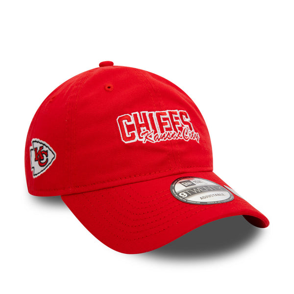 Kansas City Chiefs NFL Block Script 9TWENTY Cloth Strap