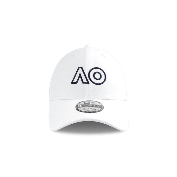 Australian Open '25 Core Outline Optic White 9FORTY Cloth Strap
