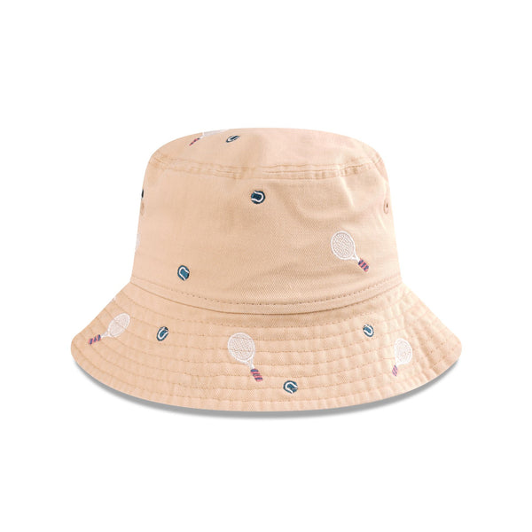 Australian Open '25 Embroidered Oat Milk Kids Bucket