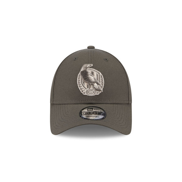 Collingwood Magpies AFL Supporter Dusty Charcoal 9FORTY Snapback