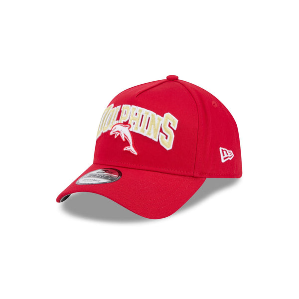 The Dolphins NRL Supporter Logo Arch 9FORTY A-Frame Snapback