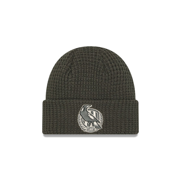 Collingwood Magpies AFL Supporter Dusty Charcoal Beanie