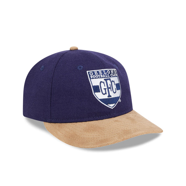 Geelong Cats AFL Supporter Contrast Suede 9FIFTY Retro Crown